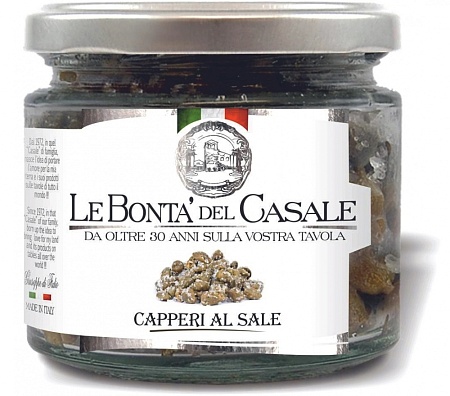 Каперсы LE BONTA DEL CASALE в кристаллах морской соли 130г 