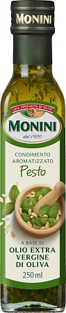 Масло MONINI оливковое Extra Virgin с базиликом и кедровыми орешками 250мл 