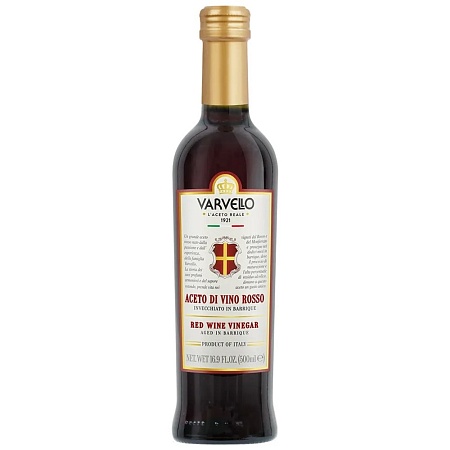 Уксус VARVELLO винный красный на основе вина из Пьемонте 6,5% 500мл 