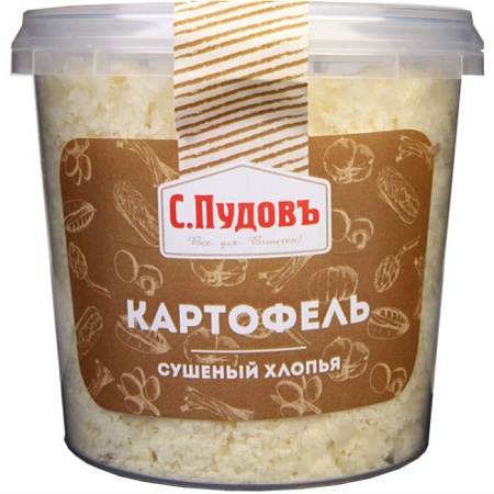 Хлопья С.Пудовъ Картофельные сушеные 90г 