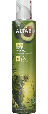 Масло ALTARIA авокадо нерафинированное высший сорт /спрей/ 250мл 