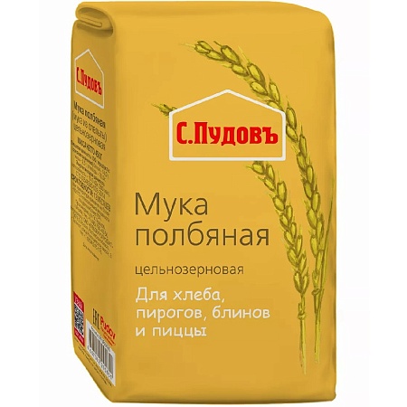 Мука С.Пудовъ полбяная 450г 