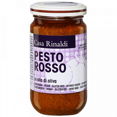 Крем-паста CASA RINALDI Песто Rosso в оливковом масле 180г 