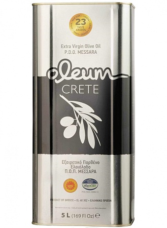 Масло OLEUM CRETE оливковое Extra Virgin P.D.O. 5л 