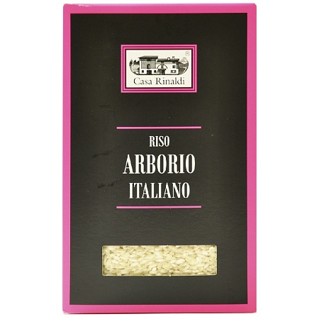 Рис CASA RINALDI Arborio среднезёрный обрушенный не полированный 1кг 