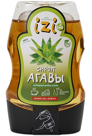 Сироп IZI BIO Агавы (натуральный заменитель сахара) с дозатором 280г 