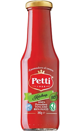 Кетчуп PETTI томатный БИО 340г 