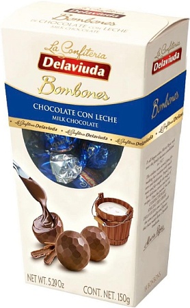 Конфеты DELAVIUDA из молочного шоколада 150г 