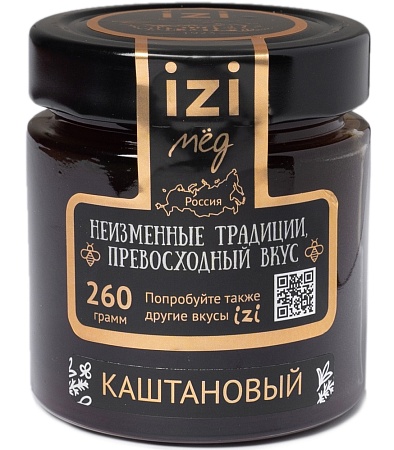 Мёд IZI Каштановый 260г 