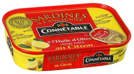 Сардины CONNETABLE с лимоном 115г 