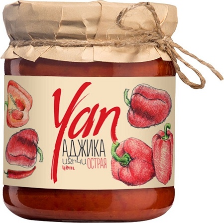 Аджика YAN острая 250г 