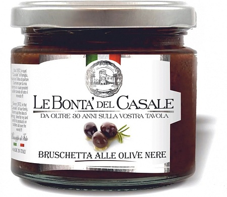 Брускетта LE BONTA DEL CASALE из маслин 180г 