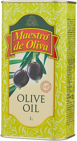 Масло MAESTRO DE OLIVA оливковое 100% 1л 