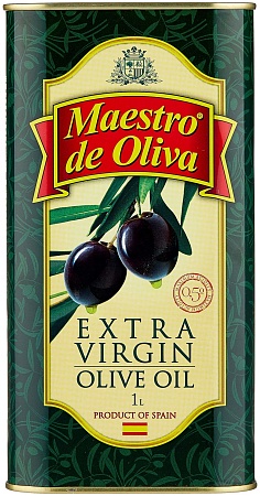 Масло MAESTRO DE OLIVA оливковое Extra Virgin 1л 