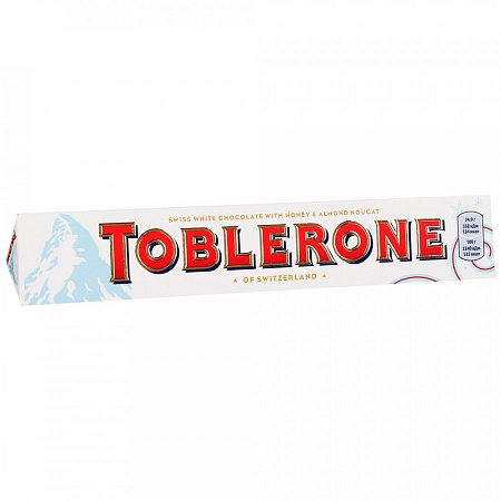 Шоколад TOBLERONE шоколад белый с медово-миндальной нугой 100г 