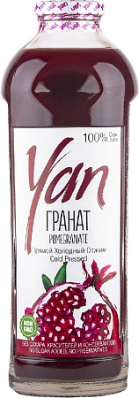 Сок YAN Гранатовый прямого холодного отжима 930мл 