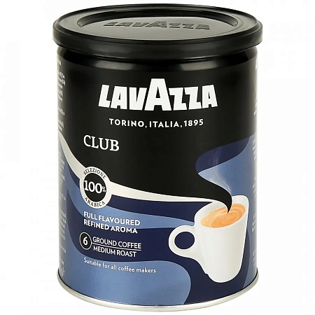 Кофе LAVAZZA Club молотый 250г 