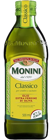 Масло MONINI оливковое Classico Extra Virgin 500мл 