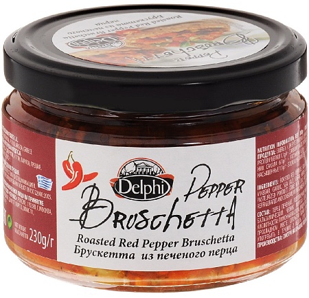 Брускетта DELPHI из печеного перца 230г 