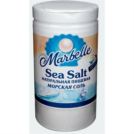 Соль MARBELLE морская пищевая мелкая (помол№0) солонка 80г 