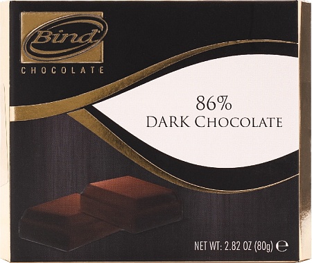 Шоколад BIND Горький 86% 80г 