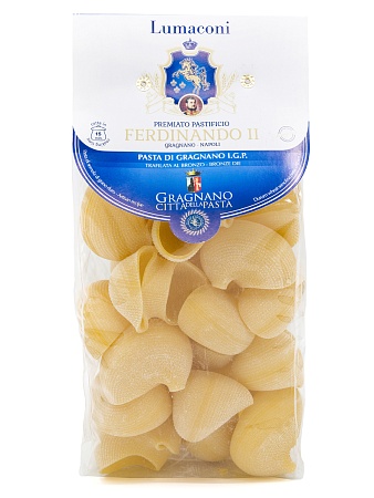 Паста FERDINANDO II Лумакони IGP Gragnano 500г 