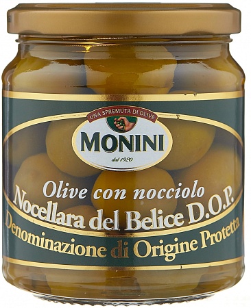 Оливки MONINI с косточкой D.O.P. 300г 