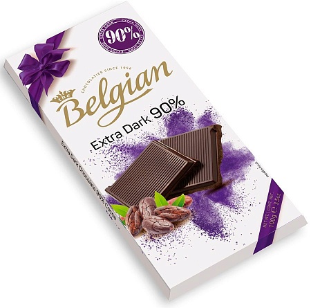 Шоколад The Belgian Горький (какао 90%) 100г 