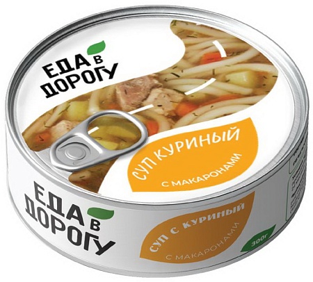 Суп ЕДА В ДОРОГУ куриный с макаронами 300г 