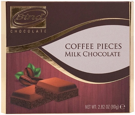 Шоколад BIND Молочный со вкусом кофе 80г 