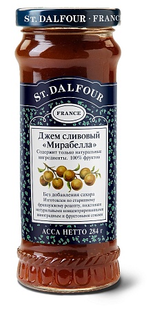 Джем St. DALFOUR без сахара Слива &quot;Мирабелла&quot; 284г 