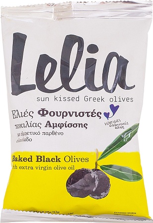 Оливки LELIA с косточкой сушеные в оливковом масле Фурнистес 275г 