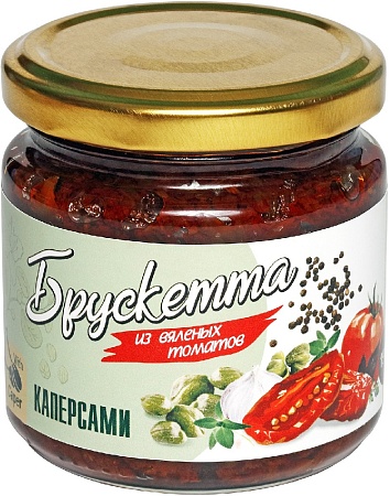 Брускетта ECOFOOD из вяленых томатов с каперсами 190г 