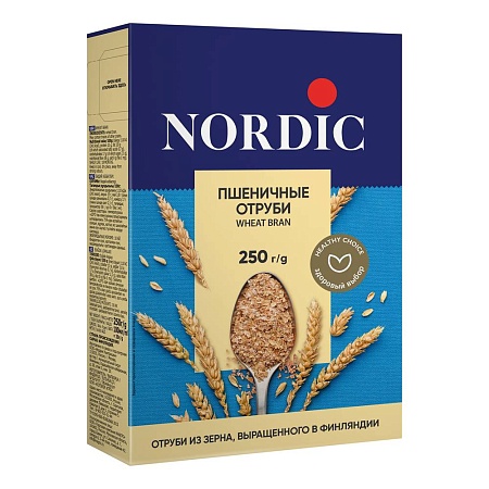 Отруби NORDIC пшеничные 250г 