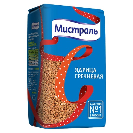 Гречка МИСТРАЛЬ Ядрица 900г 