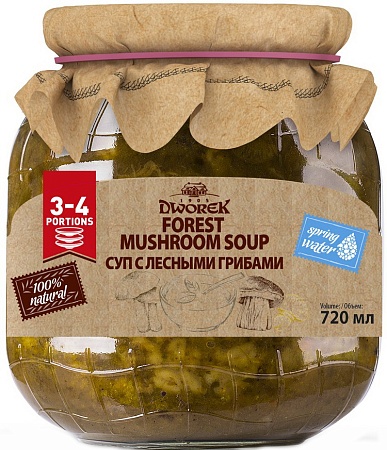 Суп DWOREK с лесными грибами 720мл 