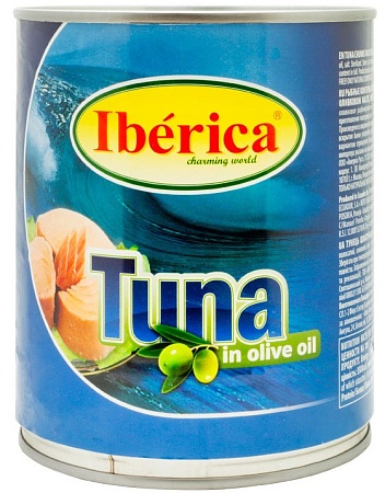 Тунец IBERICA в оливковом масле 800г 