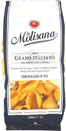 Макароны LA MOLISANA №313 Ракушки рифленные гигант 500г Макароны LA MOLISANA №313 Ракушки рифленные гигант 500г