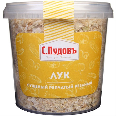 Лук С.Пудовъ сушеный репчатый резаный 130г 