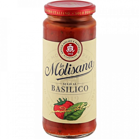Соус LA MOLISANA Basilico томатный с базиликом 340г 