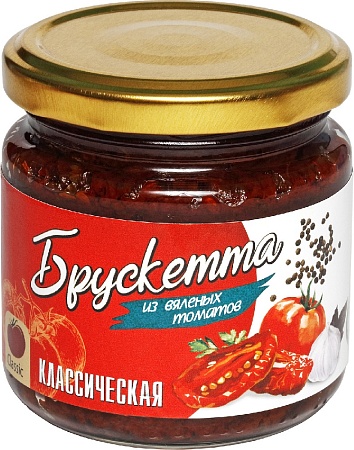 Брускетта ECOFOOD из вяленых томатов классическая 190г 