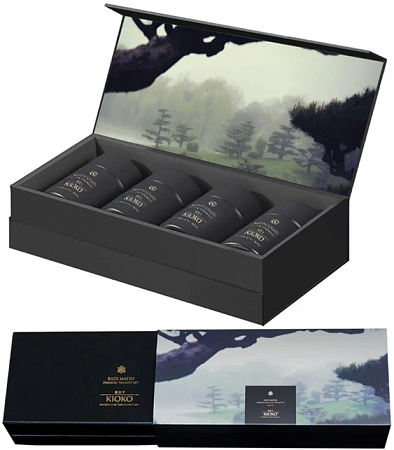Набор KIOKO Kaze Matsu 4 Black чёрного листового чая (4вида х15г) 60г 
