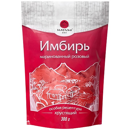 Имбирь MAYUMI маринованный розовый 300г 