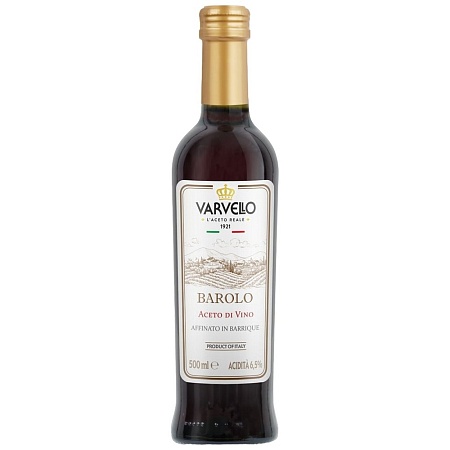 Уксус VARVELLO винный красный на основе вина Бароло 6,5% 500мл 