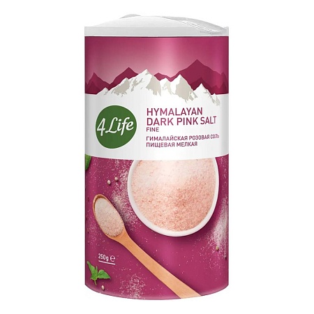 Соль 4LIFE гималайская розовая МЕЛКАЯ /туба/ 250г 
