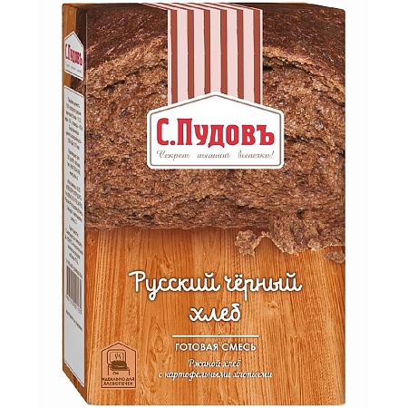 Смесь С.Пудовъ Русский черный хлеб 500г 