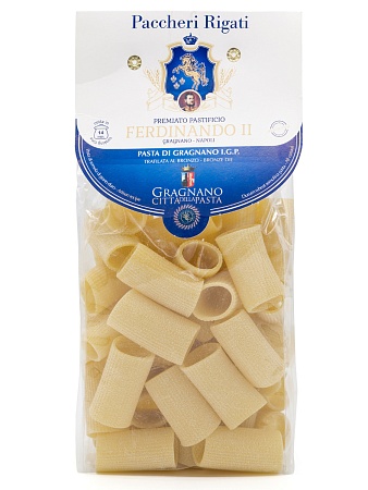 Паста FERDINANDO II Паккери Ригати IGP Gragnano 500г 