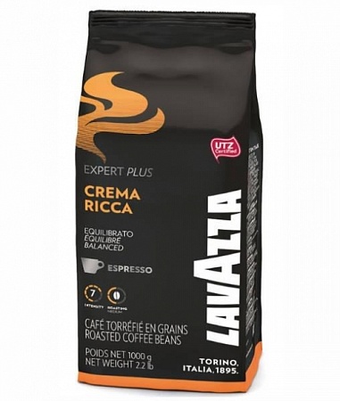 Кофе LAVAZZA EXPERT PLUS &quot;Крема Рикка&quot; (Арабика+Робуста) зерно 1000г 