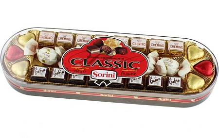 Конфеты SORINI Classic Ассорти шоколадных пралине 265г 