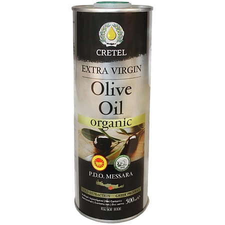 Масло CRETEL оливковое ORGANIC EVOO AC 0,3-0,6 ж/б 500мл 